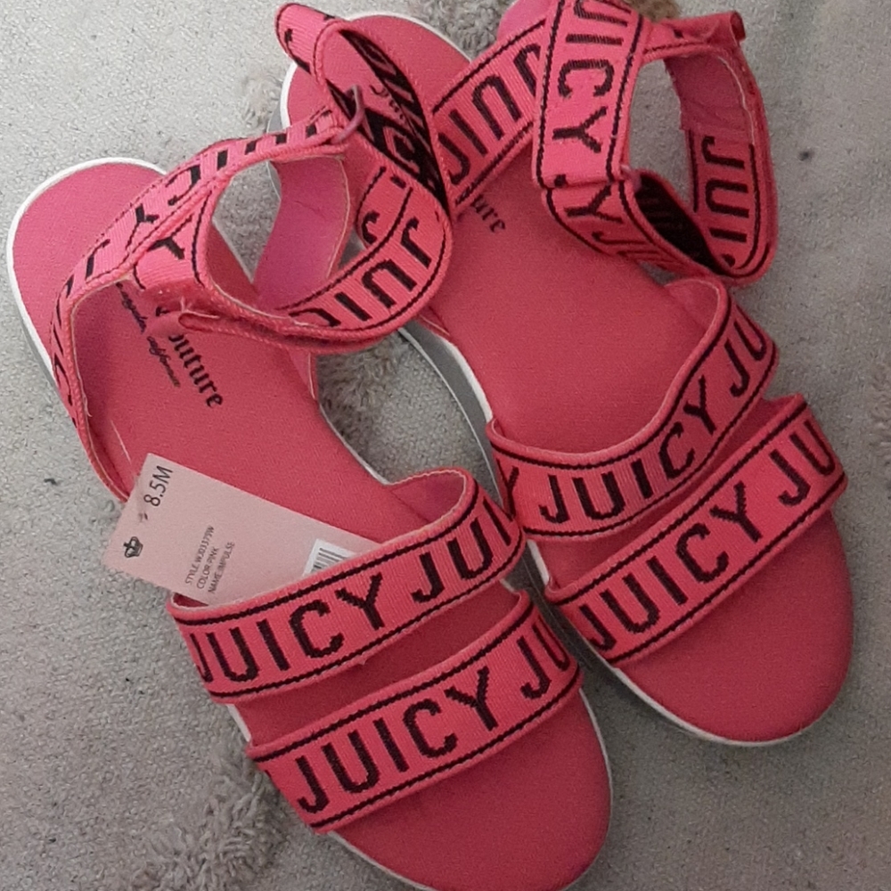 Cute Pink Juicy Couture Strap Sandals